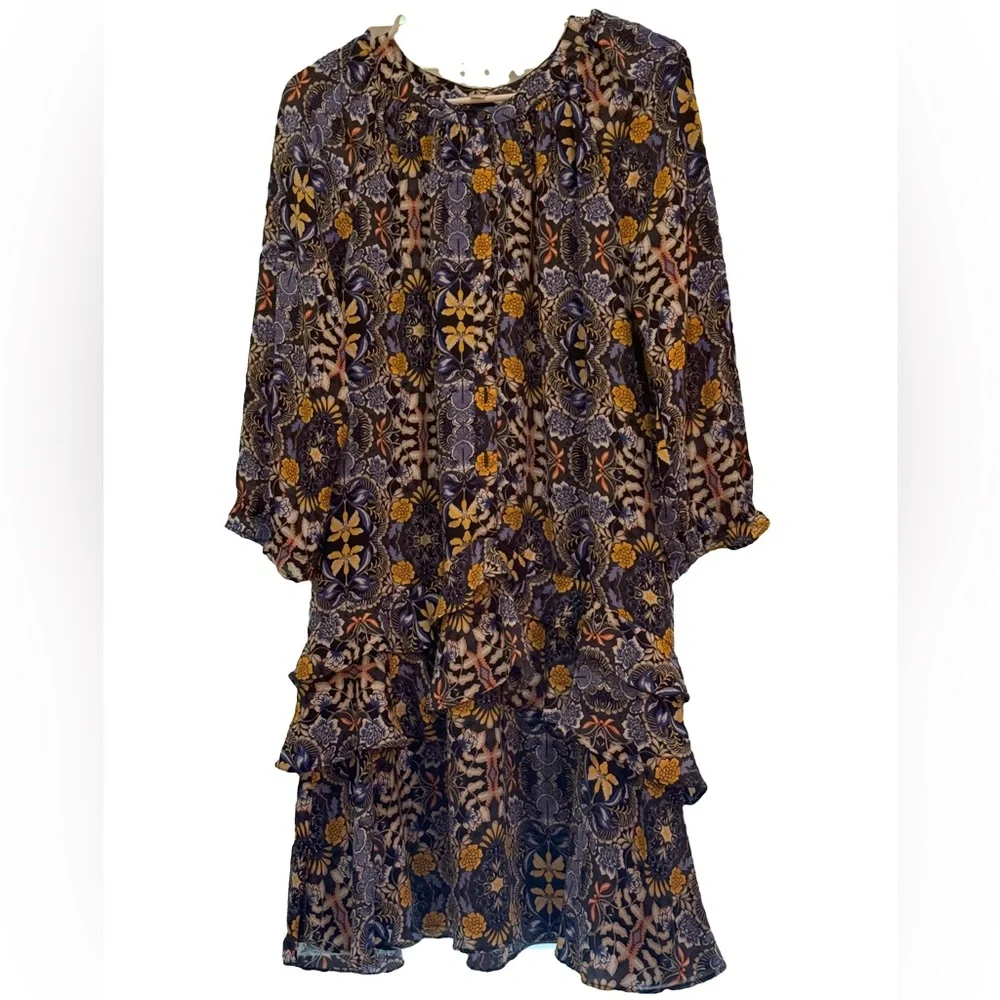 Loft Navy Floral Dress - Picture 2 of 4